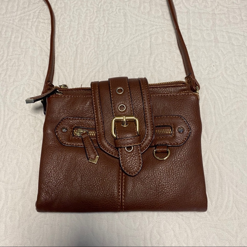 Brown Leather Crossbody Purse